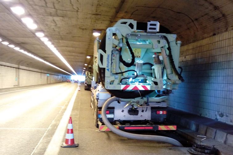 Saugbagger Sankt Augustin - Tunnelbau
